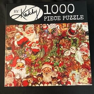 By Kathy Santa Collage 1000 Piece Puzzle